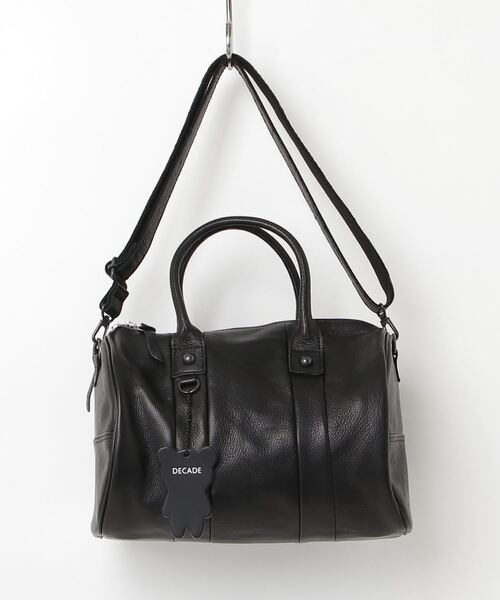 オイルドカウレザー・ボストンショルダーDECADE(DCD-01516) Oiled Cow Leather Boston Shoulder Bag　ディケイド