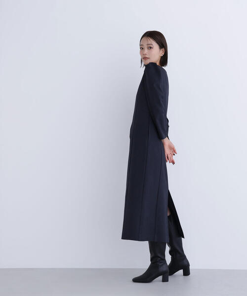 セール】◇バイカラーボタンナローワンピース（ワンピース）｜NATURAL