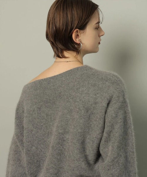 CADUNE（カデュネ）の「ヤクオフショルニット（ニット/セーター）」 - WEAR