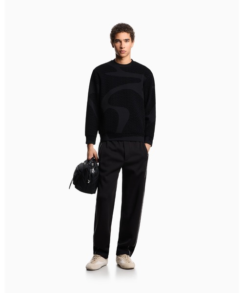 セール】【エンポリオ アルマーニ】ASV スウェットシャツ リヨセル混紡