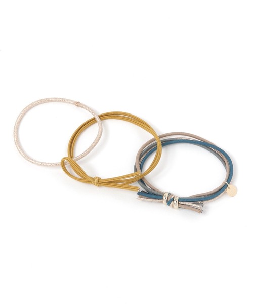 niko and...（ニコアンド）の「3SET MIXヘアゴム（ヘアゴム・レディース・ブラック/ブルー/ブラウン・0）」の3枚目の写真