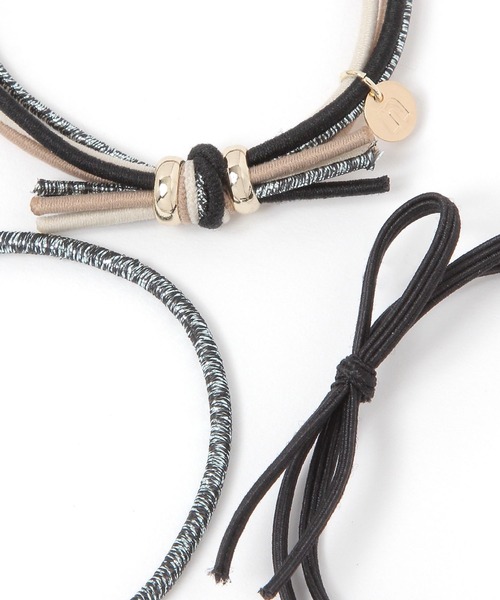 niko and...（ニコアンド）の「3SET MIXヘアゴム（ヘアゴム・レディース・ブラック/ブルー/ブラウン・0）」の4枚目の写真