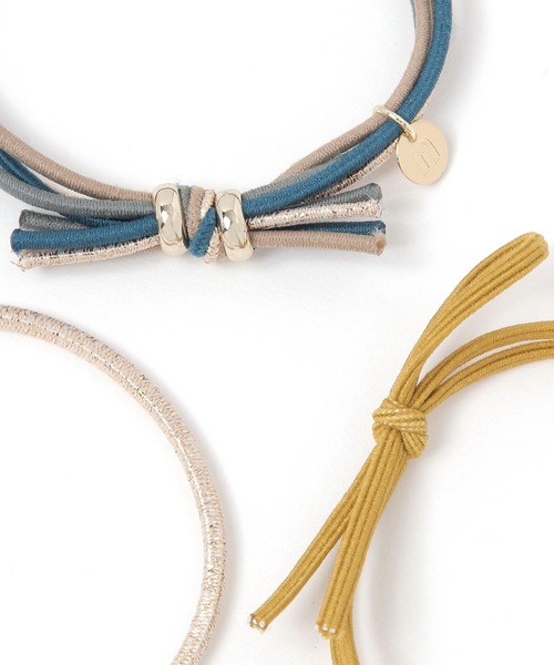 niko and...（ニコアンド）の「3SET MIXヘアゴム（ヘアゴム・レディース・ブラック/ブルー/ブラウン・0）」の5枚目の写真