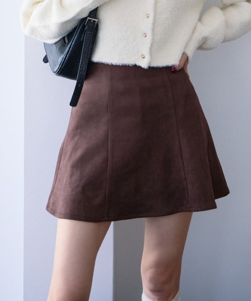 archives（アルシーヴ）の「スエードフレアミニスカート（スカート・レディース・ブラウン/キャメル・MEDIUM）」の12枚目の写真