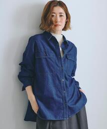 grove（グローブ）の「【選べる着丈】オーバーサイズデニムシャツ（シャツ/ブラウス・レディース）」