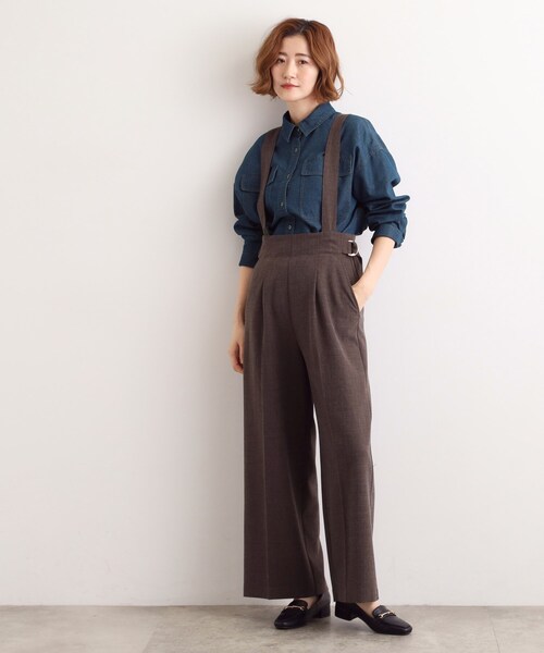 grove（グローブ）の「【選べる着丈】オーバーサイズデニムシャツ（シャツ/ブラウス・レディース・ネイビー/ブルー・02/04/12/14）」の3枚目の写真