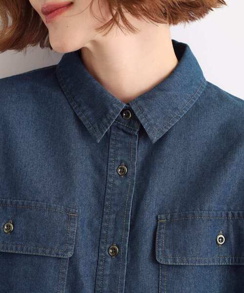 セール】【選べる着丈】オーバーサイズデニムシャツ（シャツ/ブラウス