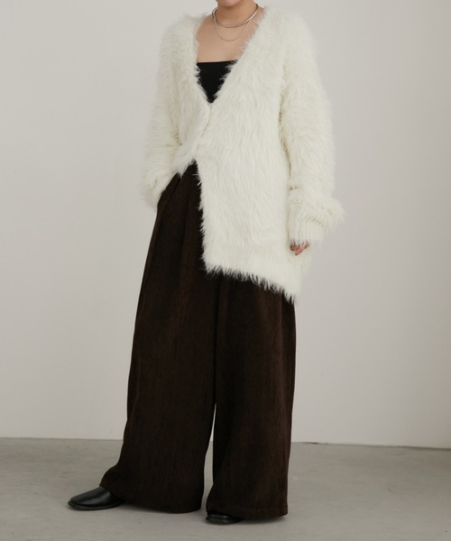 Aunt Marie's(アントマリーズ)の「コールテンワイドスラックスパンツ(スラックス・レディース・ブラック/ブラウン・SMALL/MEDIUM)」の11枚目の写真