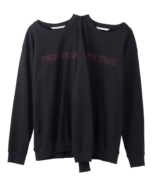 JOHN LAWRENCE SULLIVAN（ジョンローレンスサリバン）の「"TWIN SPEAK" DOCKING SWEAT PULLOVER（スウェット・メンズ・ブラック・ONE SIZE）」の2枚目の写真