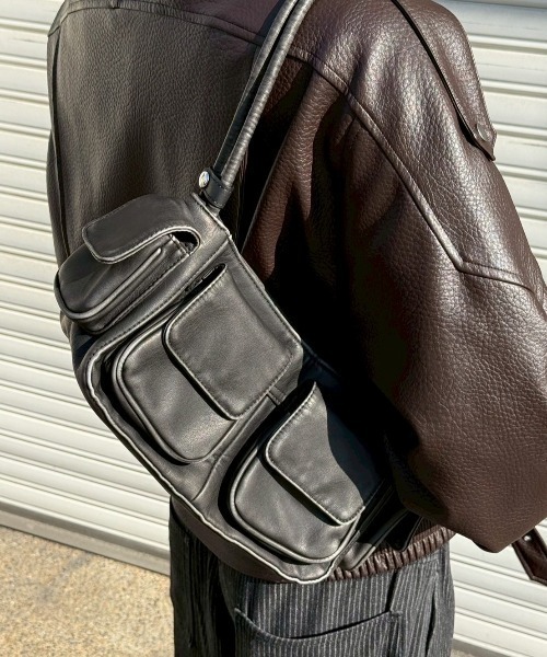 Chikashitsu +】vintage wash coating hand bag / 【チカシツプラス