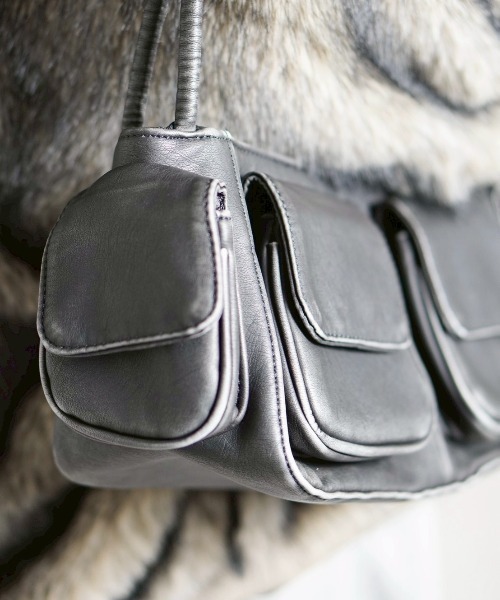 Chikashitsu +】vintage wash coating hand bag / 【チカシツプラス