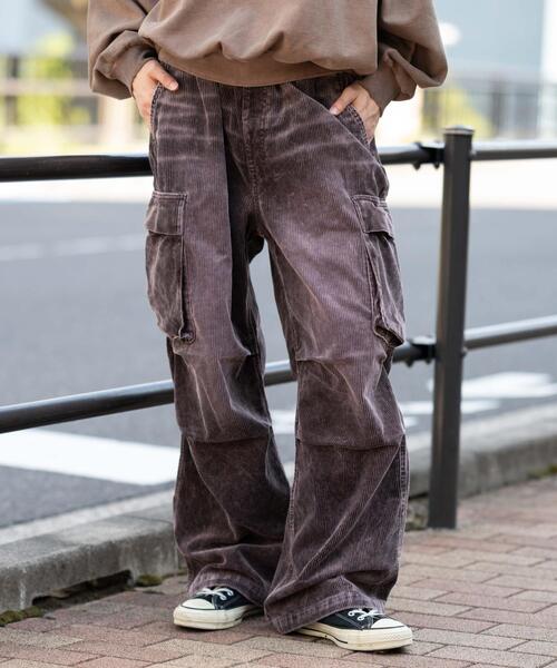WEGO（ウィゴー）の「WEGO/【25年秋冬新作】イージーコーデュロイカーゴパンツ（カーゴパンツ・メンズ・ブラウン系その他/ライトベージュ/ブラック系その他・MEDIUM/LARGE）」の3枚目の写真