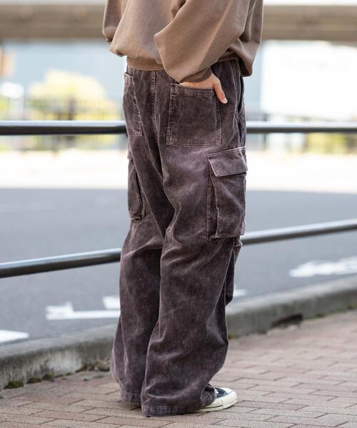 WEGO（ウィゴー）の「WEGO/【25年秋冬新作】イージーコーデュロイカーゴパンツ（カーゴパンツ・メンズ・ブラウン系その他/ライトベージュ/ブラック系その他・MEDIUM/LARGE）」の12枚目の写真