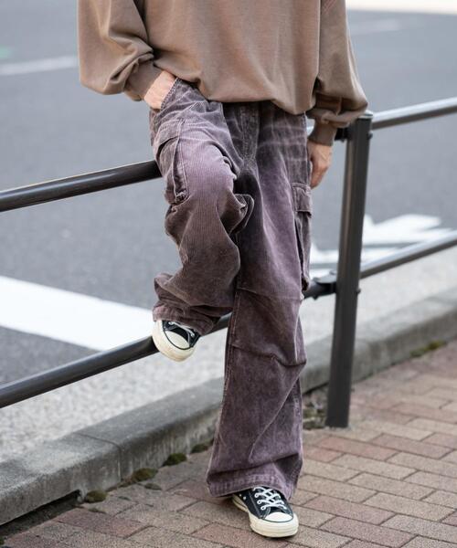 WEGO（ウィゴー）の「WEGO/【25年秋冬新作】イージーコーデュロイカーゴパンツ（カーゴパンツ・メンズ・ブラウン系その他/ライトベージュ/ブラック系その他・MEDIUM/LARGE）」の13枚目の写真