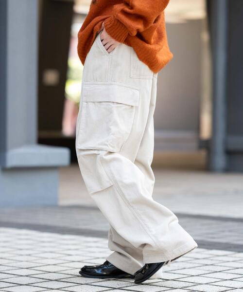 WEGO（ウィゴー）の「WEGO/【25年秋冬新作】イージーコーデュロイカーゴパンツ（カーゴパンツ・メンズ・ブラウン系その他/ライトベージュ/ブラック系その他・MEDIUM/LARGE）」の19枚目の写真