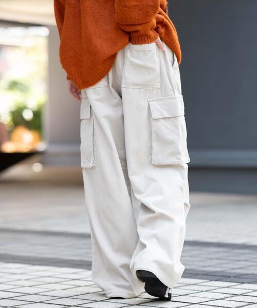 WEGO（ウィゴー）の「WEGO/【25年秋冬新作】イージーコーデュロイカーゴパンツ（カーゴパンツ・メンズ・ブラウン系その他/ライトベージュ/ブラック系その他・MEDIUM/LARGE）」の17枚目の写真