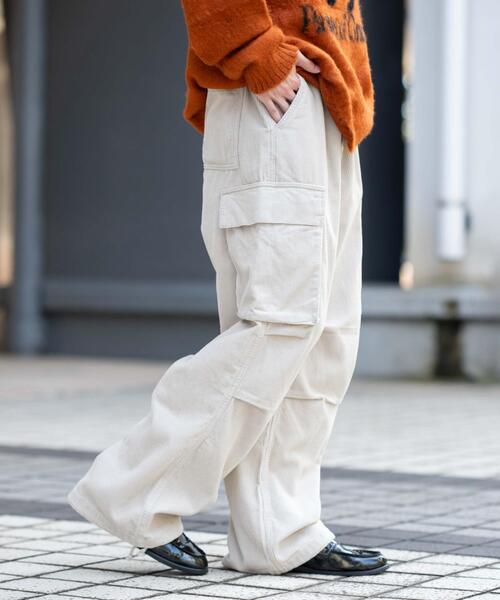 WEGO（ウィゴー）の「WEGO/【25年秋冬新作】イージーコーデュロイカーゴパンツ（カーゴパンツ・メンズ・ブラウン系その他/ライトベージュ/ブラック系その他・MEDIUM/LARGE）」の18枚目の写真