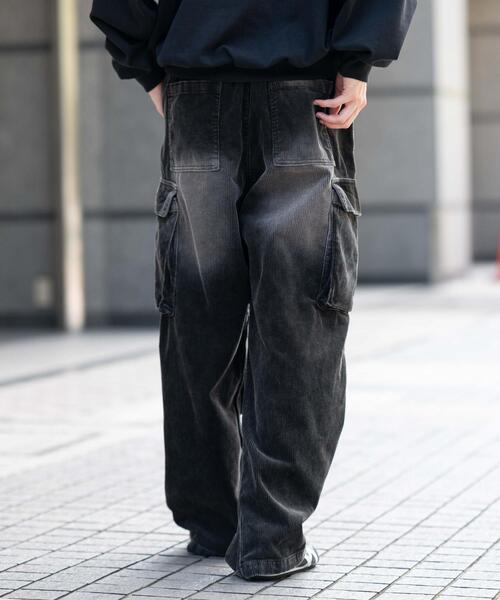 WEGO（ウィゴー）の「WEGO/【25年秋冬新作】イージーコーデュロイカーゴパンツ（カーゴパンツ・メンズ・ブラウン系その他/ライトベージュ/ブラック系その他・MEDIUM/LARGE）」の6枚目の写真
