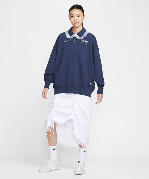 ナイキ スポーツウェア ウィメンズ オーバーサイズド 1/4ジップ