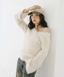 マルチWAYフェザーヤーンニット 603659