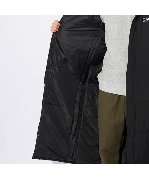 Kappa(カッパ)の「Kappa カッパ ブランド ロゴ 軽量タフタ フード付き 中綿 ベンチコート ジャケット(ダウンジャケット/コート・メンズ・ネイビー/ブラック・LL/L/M)」の16枚目の写真