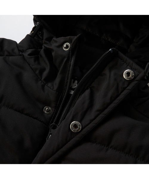 Kappa(カッパ)の「Kappa カッパ ブランド ロゴ 軽量タフタ フード付き 中綿 ベンチコート ジャケット(ダウンジャケット/コート・メンズ・ネイビー/ブラック・LL/L/M)」の18枚目の写真