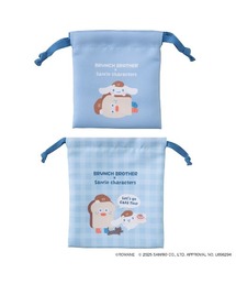 Brunch Brother（ブランチブラザー）の「ブランチブラザーｘサンリオキャラクターズ 巾着ポーチ・2pセット マークス（ポーチ）」