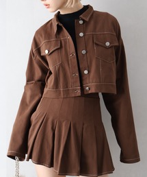 SpRay（スプレイ）の「ツイルステッチプリーツ　ＳＥＴ　ＵＰ（セットアップ）」