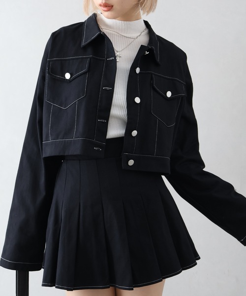 SpRay（スプレイ）の「ツイルステッチプリーツ　ＳＥＴ　ＵＰ（セットアップ・レディース・ブラウン/チャコールグレー/ブラック・FREE）」の14枚目の写真