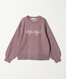 A DAY IN THE LIFE UNITED ARROWS | ダブルジャガード ロゴニット <A DAY IN THE LIFE>(ニット/セーター)