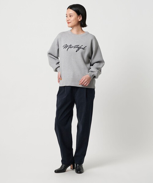A DAY IN THE LIFE UNITED ARROWS（アデイインザライフユナイテッドアローズ）の「ダブルジャガード ロゴニット ＜A DAY IN THE LIFE＞（ニット/セーター・レディース・ネイビー/ライトグレー/ピンク/オフホワイト・FREE）」の20枚目の写真