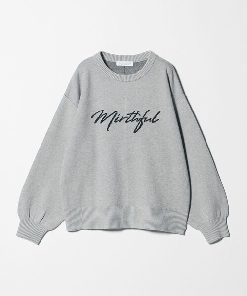 A DAY IN THE LIFE UNITED ARROWS（アデイインザライフユナイテッドアローズ）の「ダブルジャガード ロゴニット ＜A DAY IN THE LIFE＞（ニット/セーター・レディース・ネイビー/ライトグレー/ピンク/オフホワイト・FREE）」の5枚目の写真