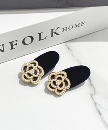 apres jour(アプレジュール)の【apres jour×ARIAZ】ローズモチーフビーズヘアクリップ2個セット(バレッタ/ヘアクリップ)