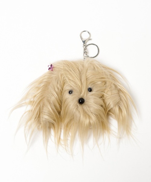 LOWRYS FARM(ローリーズファーム)の「モジャモジャモンスターキーチャーム 605796(キーホルダー・レディース・アイボリー/ベージュ・FREE)」の2枚目の写真