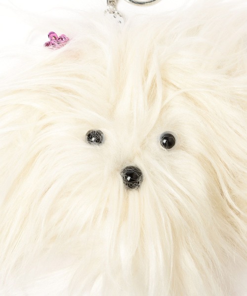 LOWRYS FARM(ローリーズファーム)の「モジャモジャモンスターキーチャーム 605796(キーホルダー・レディース・アイボリー/ベージュ・FREE)」の4枚目の写真