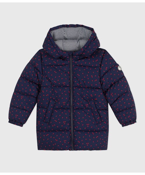 PETIT BATEAU(プチバトー)の「中綿入りフードジャケット(ダウンジャケット/コート・キッズ・ブルー系その他・6YEAR/8YEAR/10YEAR/12YEAR)」の1枚目の写真