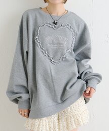 w closet | ハートフリルスウェット(パーカー)