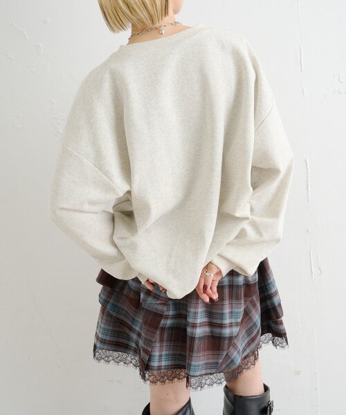 ハートフリルスウェット(パーカー)|w closet(ダブルクローゼット ハートフリルスウェット(パーカー)|w closet(ダブルクローゼット