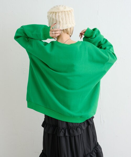 w closet（ダブルクローゼット）の「ハートフリルスウェット（パーカー・レディース・グレー/レッド/グリーン/アイボリー・FREE）」の20枚目の写真