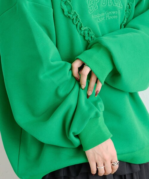 ハートフリルスウェット（パーカー）｜w closet（ダブルクローゼット