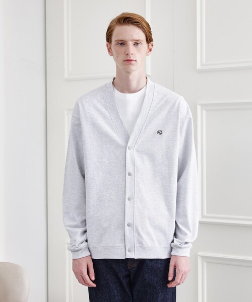 TAKEO KIKUCHI（タケオキクチ）の「【LIMITED】ワンポイント刺繍スウェットカーディガン（カーディガン/ボレロ・メンズ・ブラック/ライトグレー・02/03/04）」の3枚目の写真