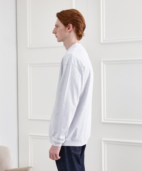 TAKEO KIKUCHI（タケオキクチ）の「【LIMITED】ワンポイント刺繍スウェットカーディガン（カーディガン/ボレロ・メンズ・ブラック/ライトグレー・02/03/04）」の4枚目の写真