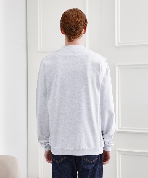 TAKEO KIKUCHI（タケオキクチ）の「【LIMITED】ワンポイント刺繍スウェットカーディガン（カーディガン/ボレロ・メンズ・ブラック/ライトグレー・02/03/04）」の5枚目の写真