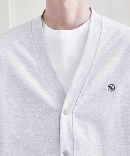 TAKEO KIKUCHI（タケオキクチ）の「【LIMITED】ワンポイント刺繍スウェットカーディガン（カーディガン/ボレロ・メンズ・ブラック/ライトグレー・02/03/04）」の6枚目の写真