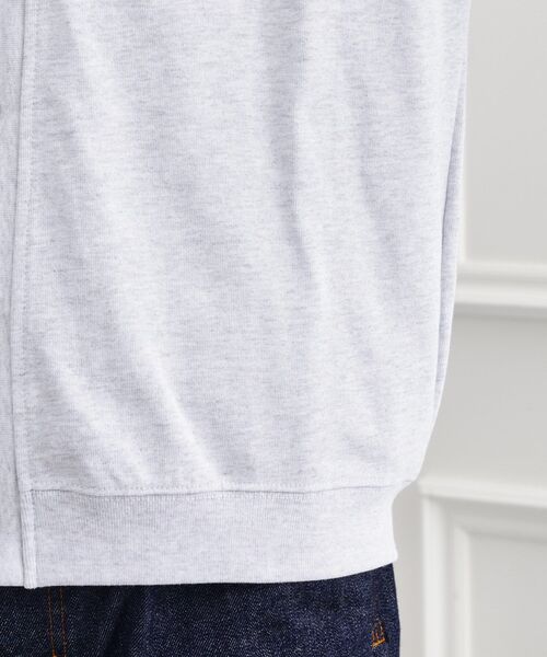 TAKEO KIKUCHI（タケオキクチ）の「【LIMITED】ワンポイント刺繍スウェットカーディガン（カーディガン/ボレロ・メンズ・ブラック/ライトグレー・02/03/04）」の8枚目の写真