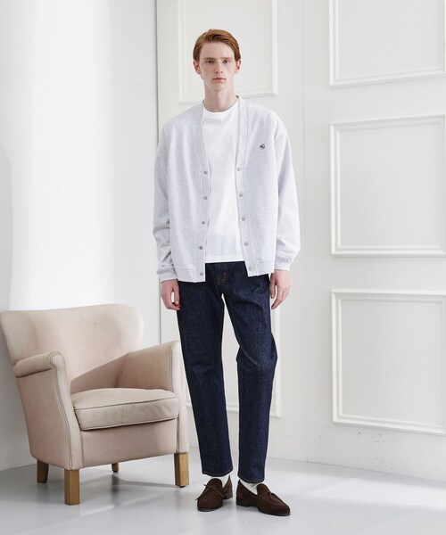 TAKEO KIKUCHI（タケオキクチ）の「【LIMITED】ワンポイント刺繍スウェットカーディガン（カーディガン/ボレロ・メンズ・ブラック/ライトグレー・02/03/04）」の10枚目の写真