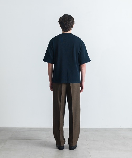 CITY TOKYO(シティトウキョウ)の「【CITY TOKYO/シティートーキョー】SUMMER TWEED トラウザーズ(スラックス・メンズ・ブラウン・1/2)」の8枚目の写真