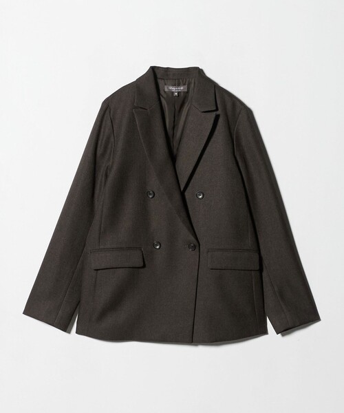 ツイードライク ダブルジャケット ‐ウォッシャブル・セットアップ対応