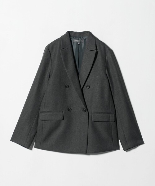 ツイードライク ダブルジャケット ‐ウォッシャブル・セットアップ対応