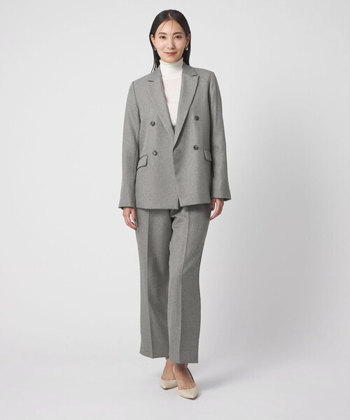 ツイードライク ダブルジャケット ‐ウォッシャブル・セットアップ対応